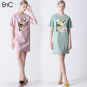 [이엔씨][EnC] 캐주얼 디자인 린넨 원피스