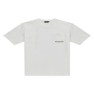 [보스트로]BACK 그래픽 화이트 반팔 티셔츠-M12TS230