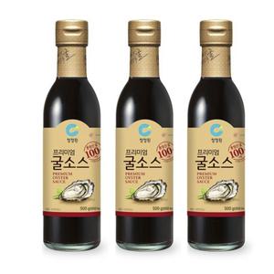 청정원 프리미엄 굴소스 500g 3개