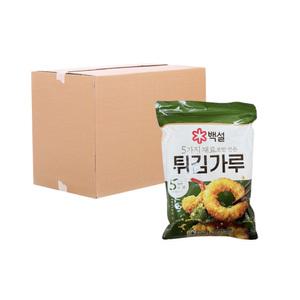 (박스) CJ 백설 자연재료 튀김가루 1kg 10입