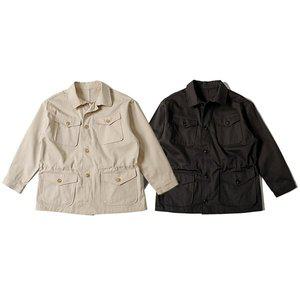 [리빌모아]남자 사파리 포켓 집업 야상 심플 카라 자켓 KSM-JKA-SA0223002