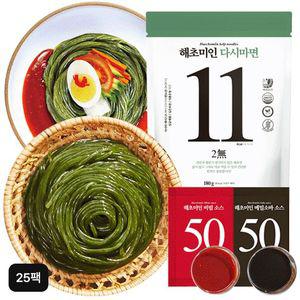 해초미인 다시마면 25팩 세트 (다시마면X25+비빔소스X15+메밀소스X10)