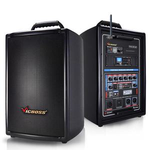 VICBOSS PWA-H851UB 300W 충전용 앰프 스피커 블루투스 USB 무선마이크1개
