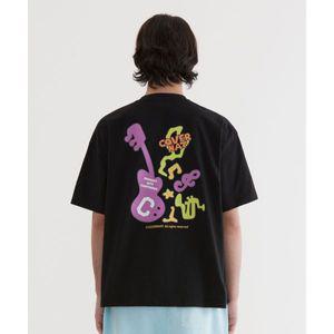 COVERNAT 밴드 플레이 그래픽 티셔츠 Black CO2502ST42BK