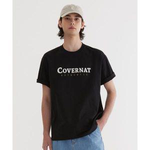 COVERNAT 센터 어센틱 티셔츠 Black CO2502ST02BK