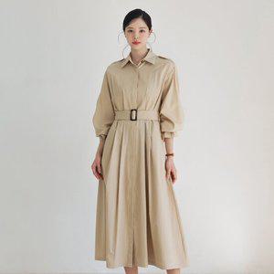 [시크라인] 로미드 투웨이 트렌치 벨트 원피스