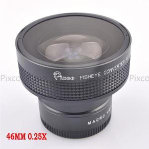 캐논 니콘 펜탁스 DSLR SLR 카메라 46MM 스레드 렌즈용 46MM 0.25X 슈퍼 매크로 와이드 앵글 어안 렌즈