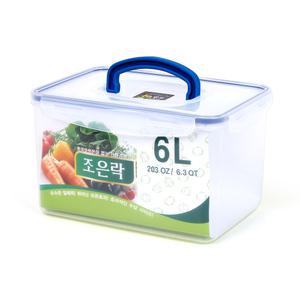 조은락 투명 밀폐용기 6L 반찬통 김치통
