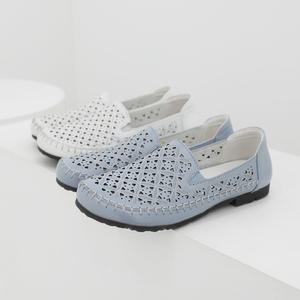 제이슈 천연소가죽 케냐 경량 펀칭 슬립온 1.5cm