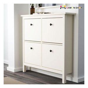 이케아 HEMNES 4칸 신발장수납장협탁