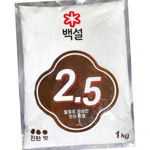백설 핵산 2.5프로 고복합 1kg 조미료 맛내기 식자재 업소용 대용량 단체용