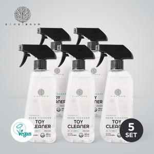 [아이너바움] 비건인증 토이클리너 아기 장난감 소독제 99.9%항균 480ml 5개 세트