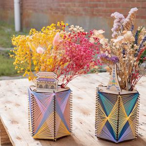 입체 스트링아트 도안 연필꽂이 DIY 만들기재료 우드필통 공예재료