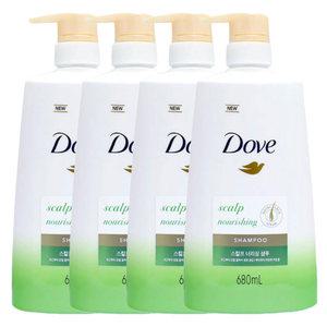 도브 스칼프 너리싱 샴푸 680ml 4개