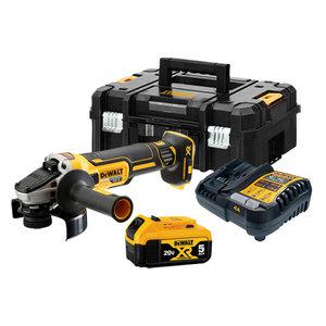 디월트 DCG405P1 충전 그라인더 20V 5.0Ah 배터리 1개 세트