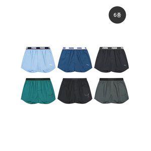 [하프클럽/푸마 언더웨어]남성 이지케어 퍼포먼스 면 트렁크 6종세트
