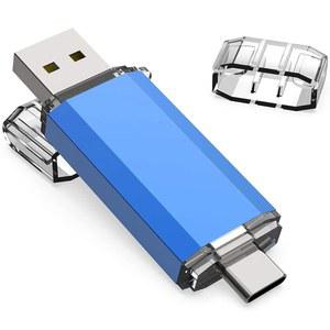 쿠티온 USB C 플래시 드라이브 32GB 2인치 3.0 + 타입 엄지 고속 최대 90MB /s 듀얼 OTG 스틱