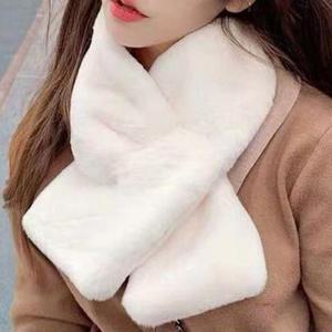 밍크털 목도유니리 머플러 매듭형 목 보호 캐주얼 코디