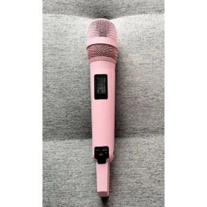 무선 핸드 컬러 공연용 야외 레크레이션 1 교회 노래방 핑크 헬드 2개 마이크