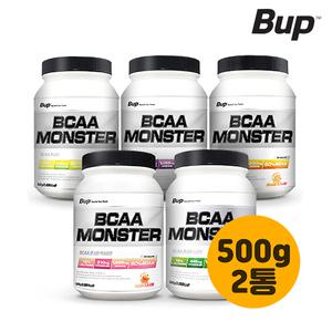 [비유피] BCAA몬스터 아미노산 500gx2통 9종 골라담기 / 레몬 포도 소다 복숭아 사과 망고 오렌지 파인애플