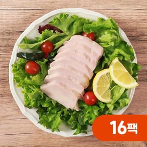 먹기좋은 마늘맛 닭가슴살 슬라이스 100g x 16팩