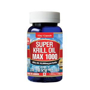 [롯데백화점]통라이프 [통라이프] 슈퍼 크릴오일 맥스1000 (1,000mgx30캡슐-1개월) 1병