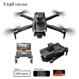 드론용품 샤오미 전용 4 방향 장애물 회피 쿼드콥터 전문 3 카메라 8K 광각 광학 GPS 로컬라이제이션 V198