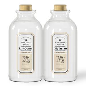 릴리퀸 유아 섬유유연제 크림베어, 1L, 2개