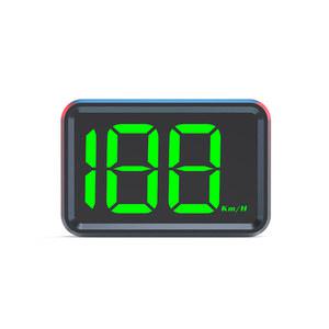 GPS HUD X1 자동차 헤드업 디스플레이 KMH MPH 계량기 디지털 화이트 그린 라이트 USB 플러그 속도계 큰 글꼴