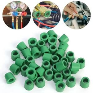 200-50PCS 고무 가스켓 에어컨 1/4 ''충전 호스 밸브 매니 폴드 수리 씰 키트 교체 자동차 액세서리
