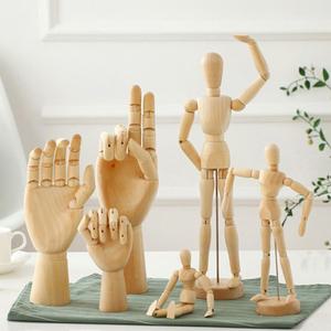 (나무관절인형 14Cm) 나무인형 뎃생 원목구체 인체모형 목각 미술 인테리어/소품/장식/보조/용품/구체관절/