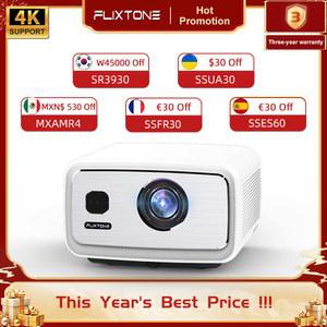 영화용 FlixTone D9W 3000 ANSI 풀 HD 1080P 프로젝터 야외 회의 비디오용 안드로이드 와이파이 6 홈 시어터