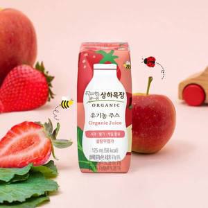 상하목장 유기농주스 사과딸기케일 500ml (125ml*4입)