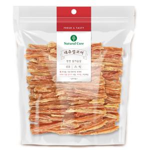 네츄럴코어 천연 치킨스틱 400g 대용량 수제간식