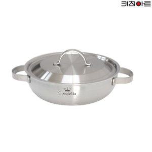 키친아트 코델리아 통5중 스텐레스 IH 인덕션겸용 전골냄비 24cm