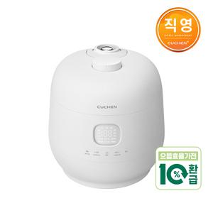 쿠첸 브레인 풀스테인리스 듀얼프레셔 10인 IH압력밥솥 퓨어화이트 CRH-TWS1010MW