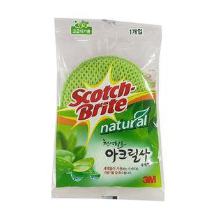 3M스카치 브라이트 천연 펄프 아크릴사 수세미