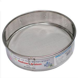 진성 걸음망 스텐채 고운 밀가루 채반 32cm 킹도구 체망 커리 베이 거름체 분당체