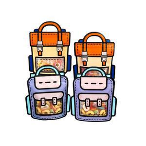 귀여운 구디백 포장지 학교 책가방 지퍼백 20장세트 간식포장 답례품봉투 답례품포장 포장지퍼백 과자포