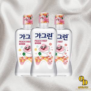 가그린 구강청결제 캐릭터가글 피치민트 750ml 3개