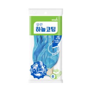오런 00104706 하늘 라텍스 코팅 작업용 장갑 M 10개