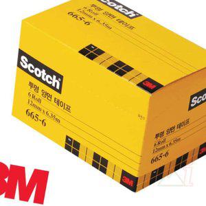 돈스텔 3M 스카치 투명 양면 테이프 리필 6개입 665R-12