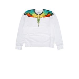 마르셀로불론 키즈 키즈 화이트 Icon 스웨트셔츠 CBBA001F24FLE001 0184