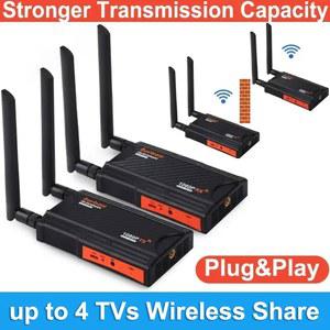 HDMI 송신기 무선 리시버 확장기 TV 스틱 디스플레이 어댑터 DSLR 카메라 노트북 PC 모니터 프로젝터용 250m