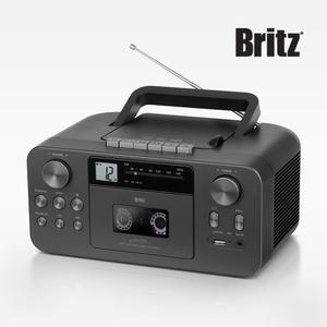 브리츠 BZ-LX50BT 블루투스 휴대용 카세트 CD 플레이어 효도 소형 FM 라디오 스피커