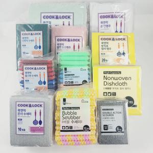대용량 업소용 다목적수세미 부직포행주 10매 20매 벨벳요술 면행주 은사수세미