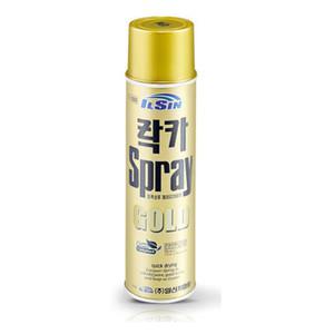 일신 금색 락카 스프레이 420ml 페인트 도색 코팅제 녹방지