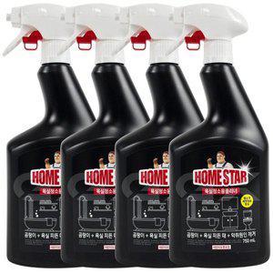 [기타]홈스타 욕실용 클리너 750ml 4개 무료배송 곰팡이 욕실 찌든때 악취 제거 gx