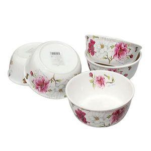 [기타]본차이나 KXKNBPZG 대접 세트 국그릇 탕기 면기 식기 14cm 5P