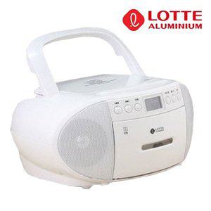 롯데핑키880화이트 CD 카셋트플레이어 MP3 라디오 플 (WFH0Z4F)